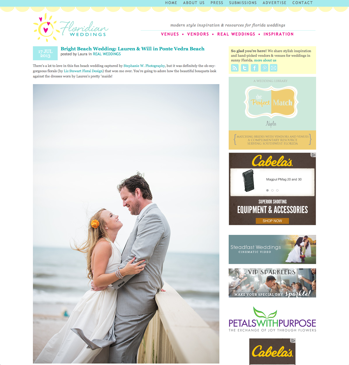 Lauren + Will's Ponte Vedra Beach Wedding at The Lodge & Club featured on Floridan Weddings Blog