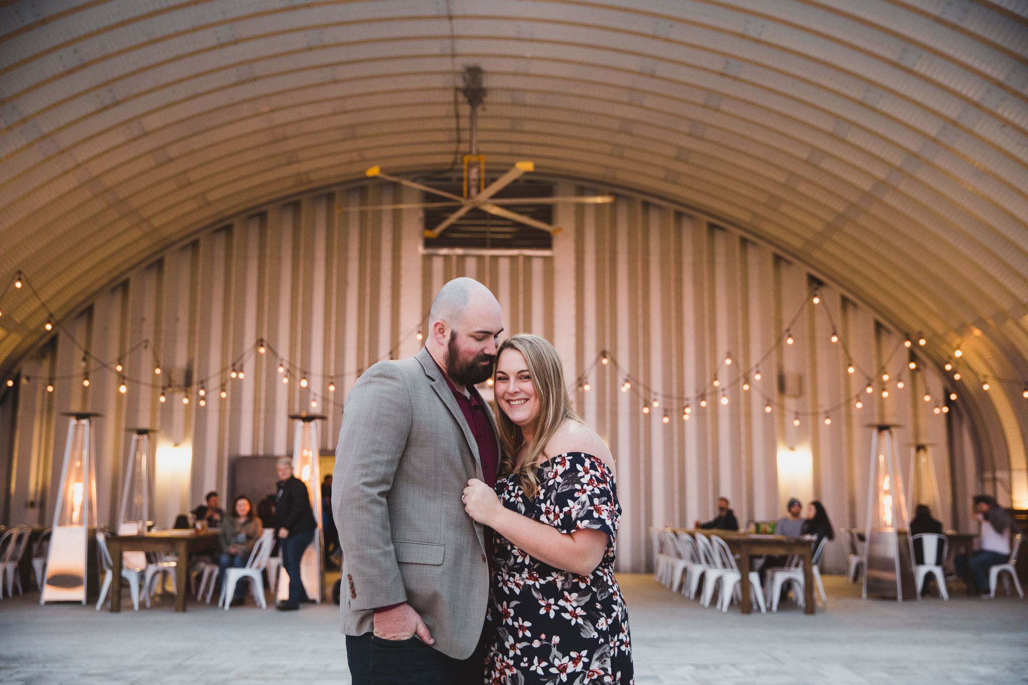 couple at congaree and penn engagement session