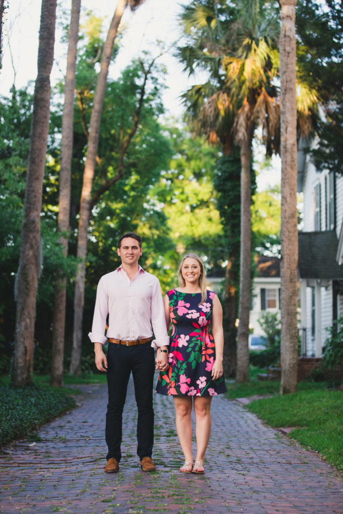 plam row engagement session in st. augustine