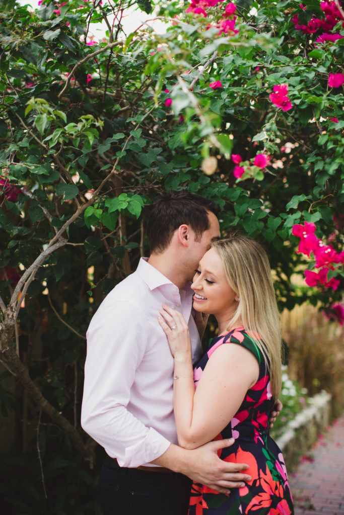 engagement session photos in st. augustine alley way